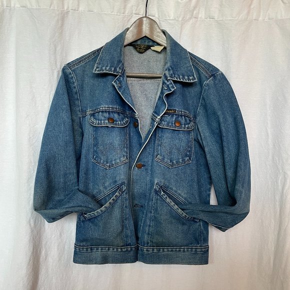 Vintage Wrangler Unisex Jean Jacket 100% cotton - Picture 1 of 5